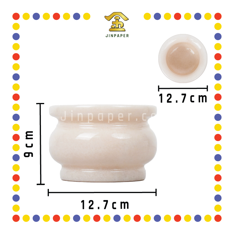 PRAYING CENSER【4寸/5寸/6寸】大理石炉 (香炉)