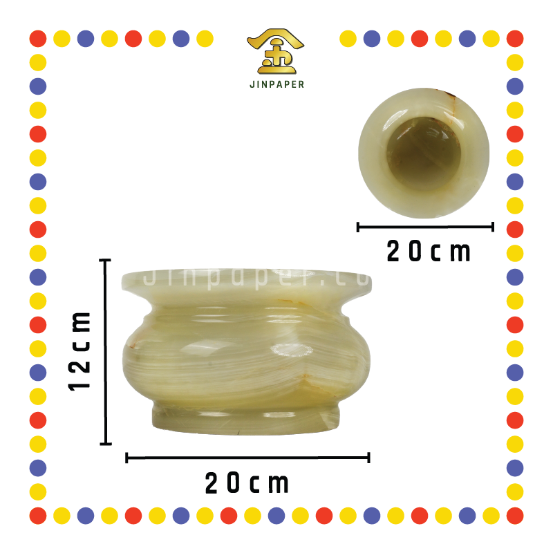 PRAYING CENSER【4寸/5寸/6寸/8寸/10寸】玉炉 (香炉)