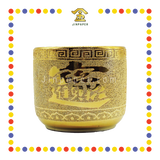 PRAYING CENSER 50号 沙金连体招财炉 (香炉)