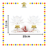 PARYING LAMP 5号 七彩水晶莲花灯【粉紅/透明/黄/紫】