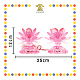 PARYING LAMP 5号 七彩水晶莲花灯【黃/透明/红/粉红/紫】(全LED)