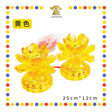 PARYING LAMP 5号 七彩水晶莲花灯【黃/透明/红/粉红/紫】(全LED)