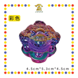 LUCKY GOODS 5cm【黄色/彩色】琉璃金蟾