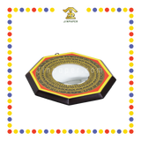 PRAYING GROCERIES 6.5''羅盘八卦镜 凸镜(银镜)