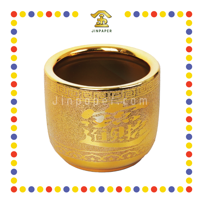 PRAYING CENSER 60号 沙金连体招财炉 (香炉)