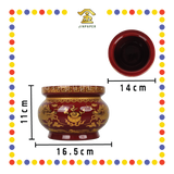 PRAYING CENSER 6寸【旗红/朱红】金地双龙香炉 (香炉)