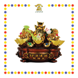 LUCKY GOODS 6寸 红铜色财源滚滚聚宝盆