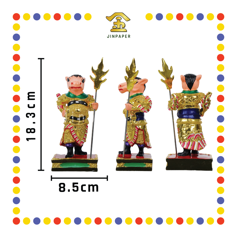 PRAYING STATUE 6寸 牛头马面(对)
