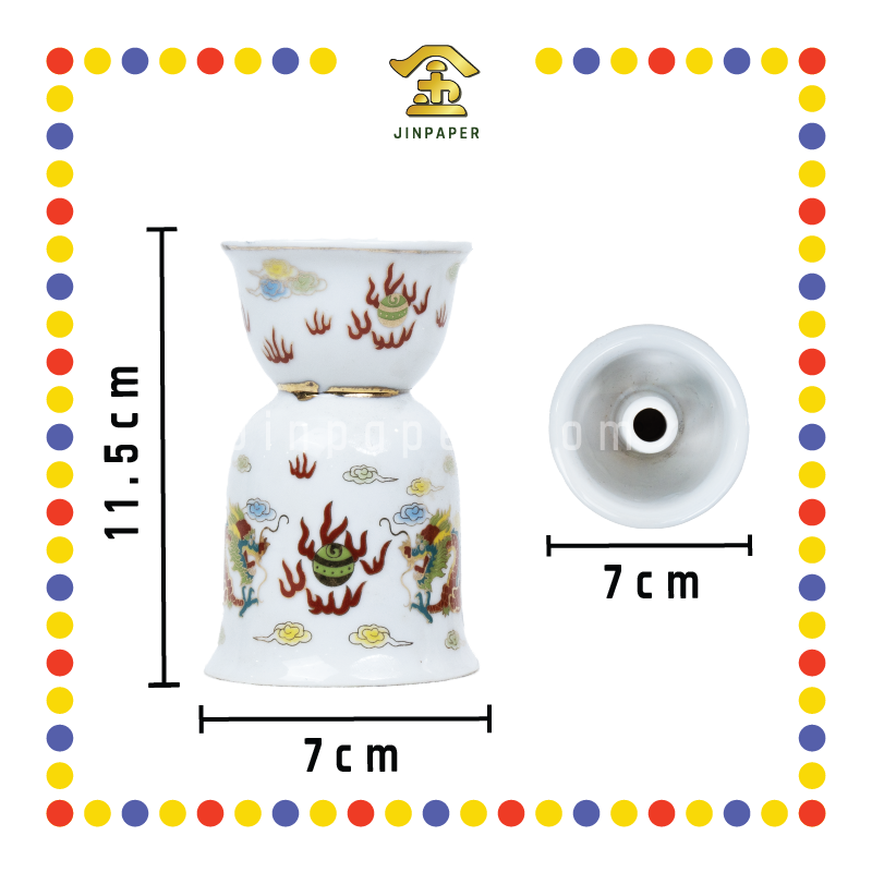 PRAYING CANDLESTICK【6号/5号】金口龙烛台