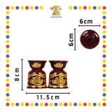 PRAYING CANDLESTICK【6号/5号/4号/3号】朱红烛台(描金, 宝钱)