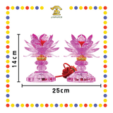 PARYING LAMP 6号 七彩水晶莲花灯【黃/透明/红/粉红/紫】(全LED)