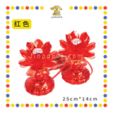PARYING LAMP 6号 七彩水晶莲花灯【黃/透明/红/粉红/紫】(全LED)