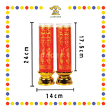 JOSS CANDLE 207 7日(囍)红玻璃水晶斗烛 (蜡烛)
