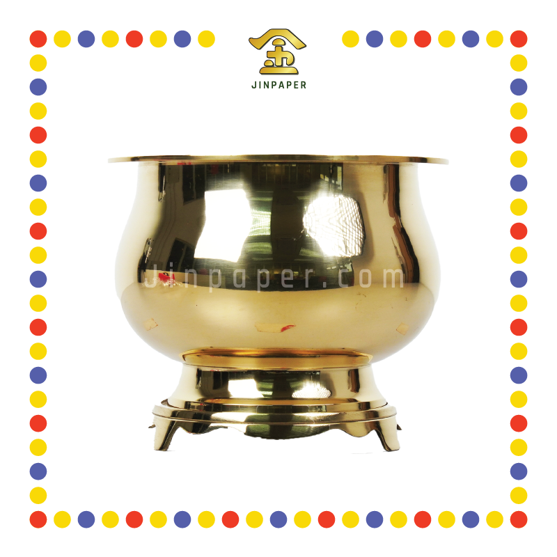 PRAYING CENSER 7寸 铜光身炉 (香炉)