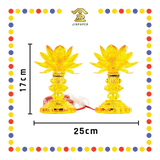PARYING LAMP 7号 七彩水晶莲花灯【黃/透明/红/粉红/紫】(全LED)