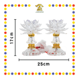 PARYING LAMP 7号 七彩水晶莲花灯【黃/透明/红/粉红/紫】(全LED)