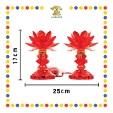 PARYING LAMP 7号 七彩水晶莲花灯【黃/透明/红/粉红/紫】(全LED)