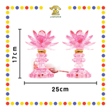 PARYING LAMP 7号 七彩水晶莲花灯【黃/透明/红/粉红/紫】(全LED)