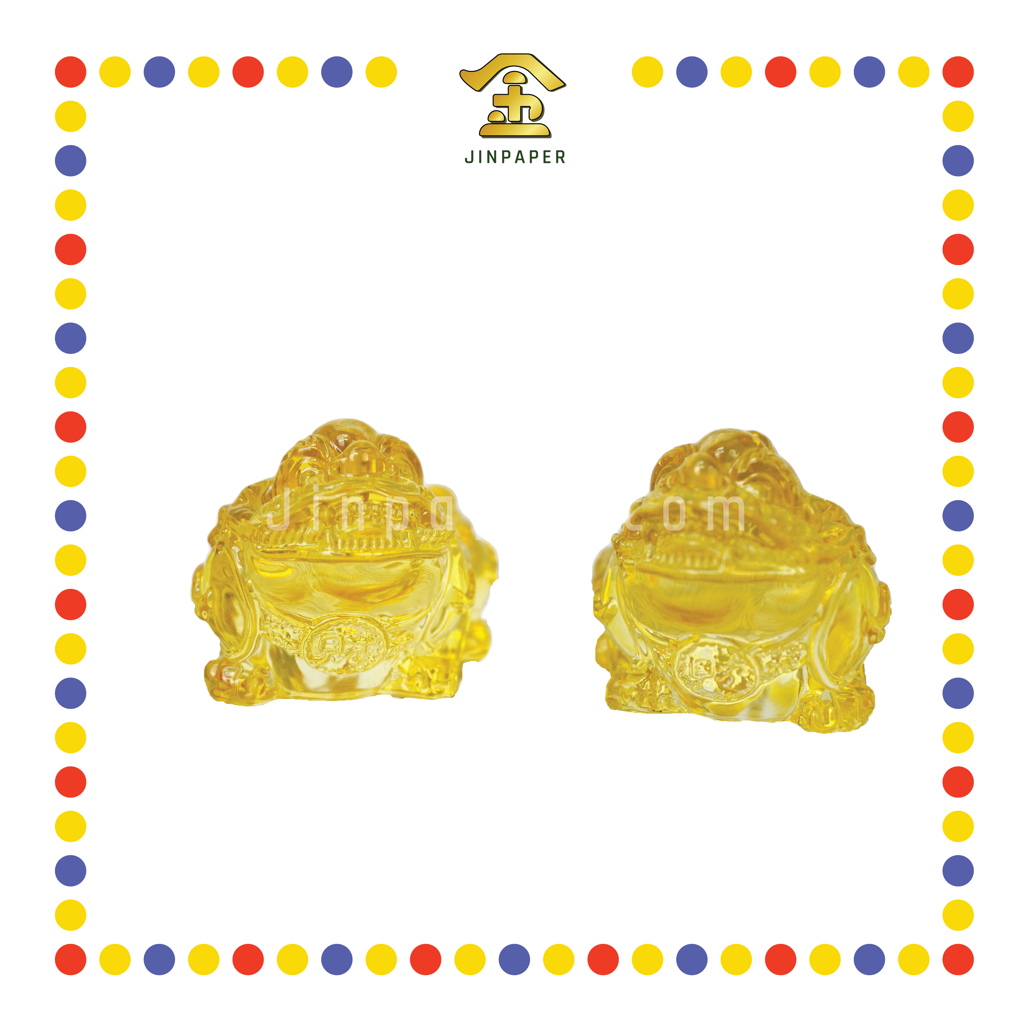 LUCKY GOODS 7cm 水晶小貔貅 黄色