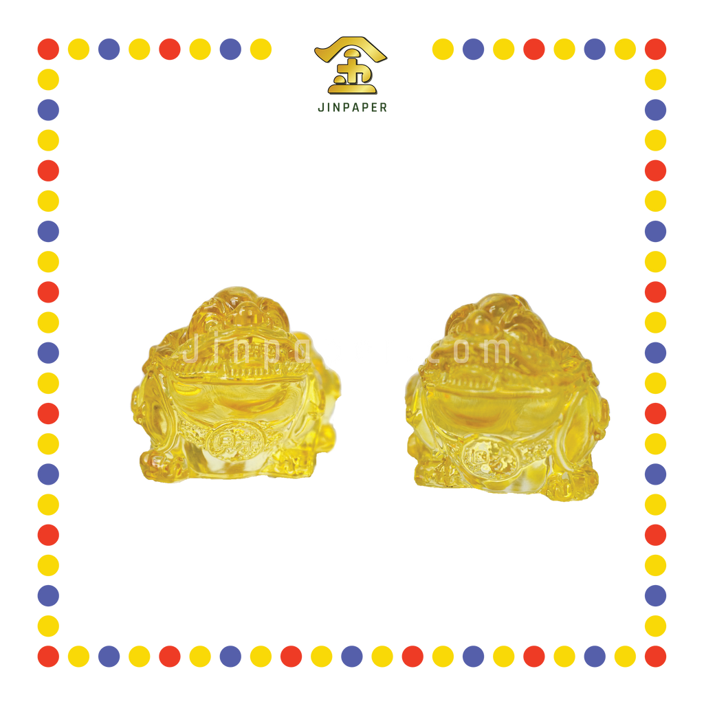 LUCKY GOODS 7cm 水晶小貔貅 黄色