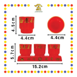 PRAYING CUP 882A 3头高型黄梨发字套杯
