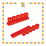 PRAYING CUP 883A 5头高型黄梨发字套杯