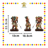 PRAYING STATUE 8寸 树脂珍珠淡彩新体千里眼顺风耳(对)