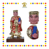 PRAYING STATUE 8寸 树脂珍珠漆文武判官(对)