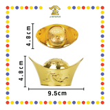 LUCKY GOODS 9.5cm 龙凤金元宝