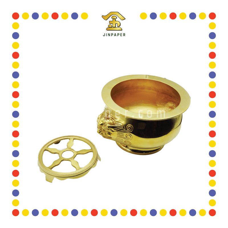 PRAYING CENSER 9寸 铜香炉