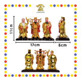 PRAYING STATUE 9cm 镀金福禄寿(套)