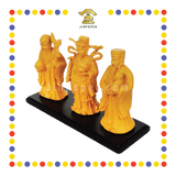 PRAYING STATUE 9cm 木色福禄寿(套)