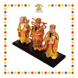 PRAYING STATUE 9cm 镀金福禄寿(套)
