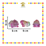 LUCKY GOODS 9cm 水晶小貔貅(对)【黄色/彩色】