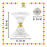 PRAYING CANDLETICK (C)H07910-3 水晶烛台