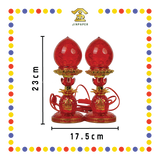 PRAYING LAMP【21.0cm/23.5cm/26.0cm】【08#/22#/23#】LED水晶旺来波灯(红)