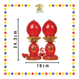 PRAYING LAMP【21.0cm/23.5cm/26.0cm】【08#/22#/23#】LED水晶旺来波灯(红)