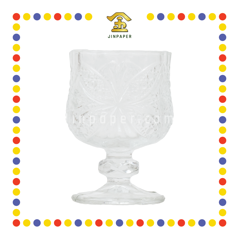 OIL LAMP CUP MP401 花纹水晶玻璃杯