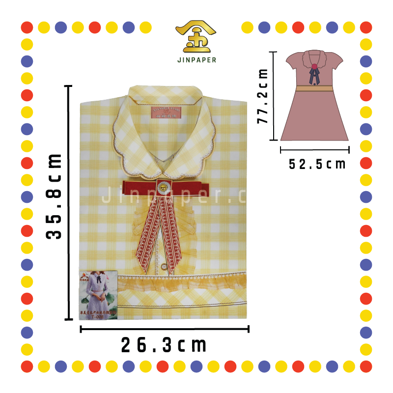 JOSS PAPER T008 华美庆春少女连衣裙(精装) (冥纸)