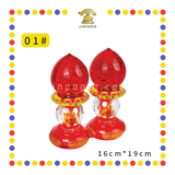 PRAYING LAMP【20.0cm/22.0cm/25.0cm】【01#/02#/03#】LED水晶如意灯(红)