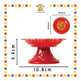 PRAYING PLATE【4寸/5寸/6寸/7寸/8寸/9寸/10寸/12寸】高脚元宝铜钱发财碟