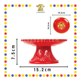 PRAYING PLATE【6寸/7寸/8寸】年年有余高脚发财碟