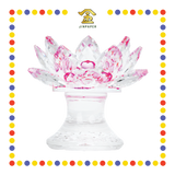 PRAYING CANDLESTICK 元宝树水晶烛台(粉红)