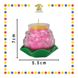 JOSS CANDLE 豐利【2号/3号】玻璃佛莲 (蓮花蠟燭)