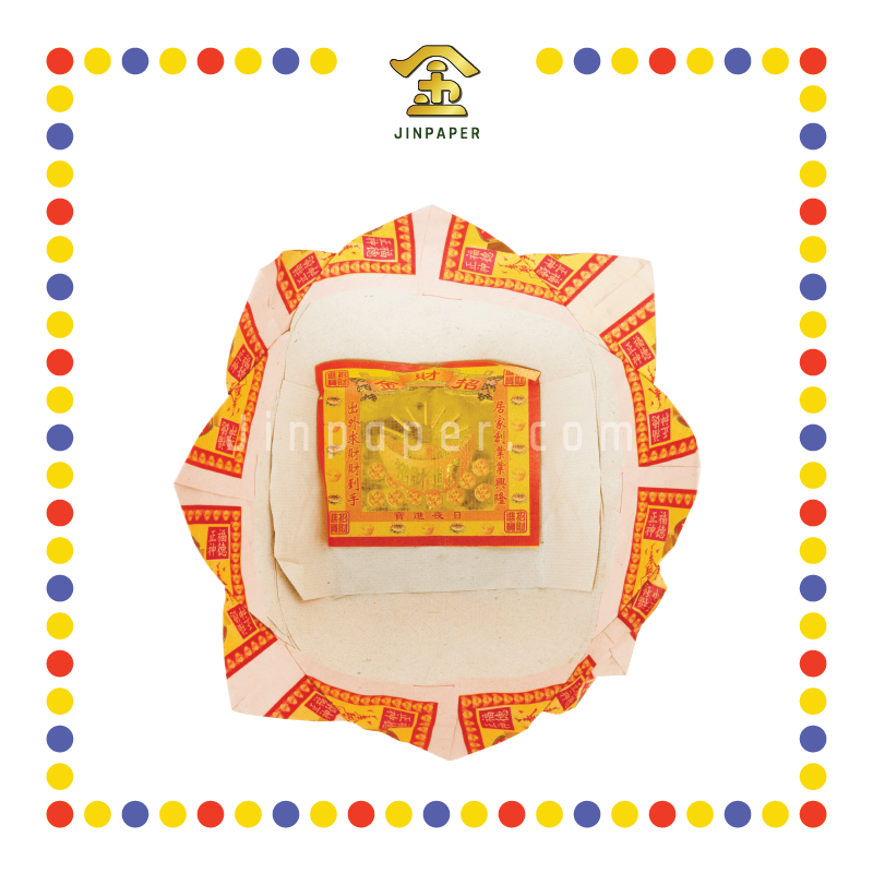 JOSS PAPER 本地七彩伯公花皇宝 (金纸)