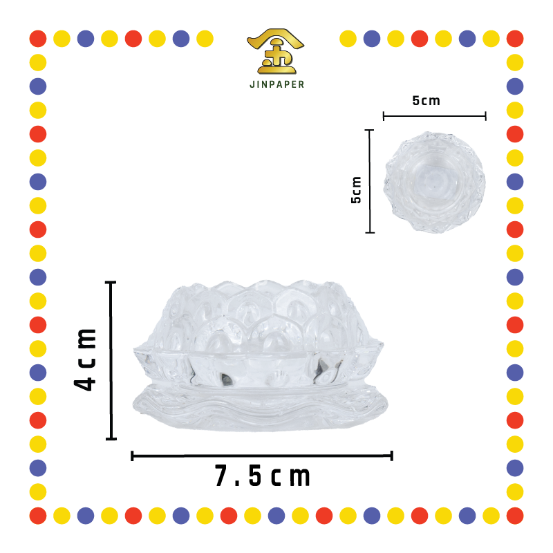 PRAYING CANDLESTICK 清光玻璃【荷花/荷叶边】