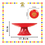 PRAYING PLATE【6寸/7寸/8寸】年年有余高脚发财碟