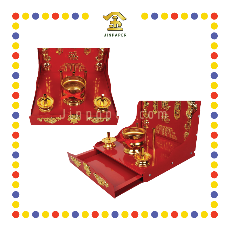PRAYING TABLET 双龙新款金顶天宫宝殿(大号)