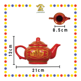 PRAYING TEAPOT 旗红 特大号招财茶壶