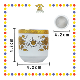 PRAYING CUP 白瓷双龙桶形杯